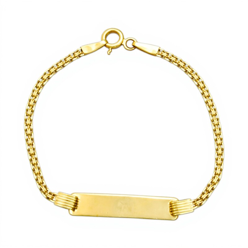 Pulsera Identidad Bismark -Oro bajo-Sin Piedra-PU8019 sinpiedra
