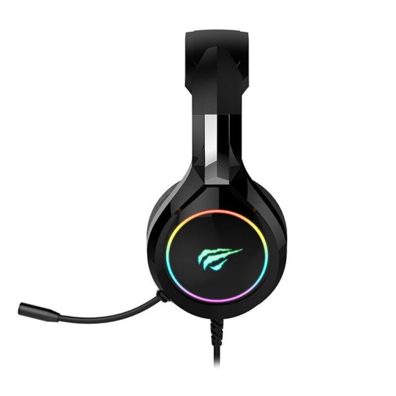 Auriculares Havit H2232D Gaming Negro RGB con cable 3.5 USB y microfono Auriculares Havit H2232D Gaming Negro RGB con cable 3.5 USB y microfono