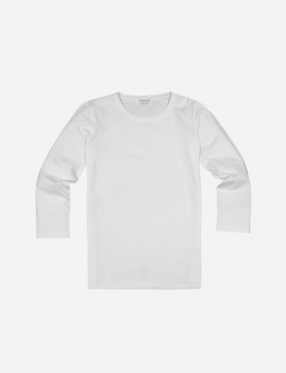 Remera manga larga - Blanco 