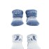 Pack x2 medias tipo escarpines CARTERS celeste