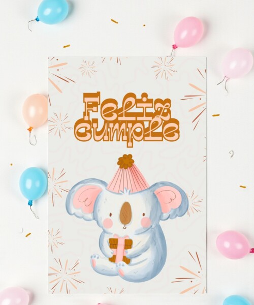 Tarjeta cumpleaños 10x15 DISEÑO 17