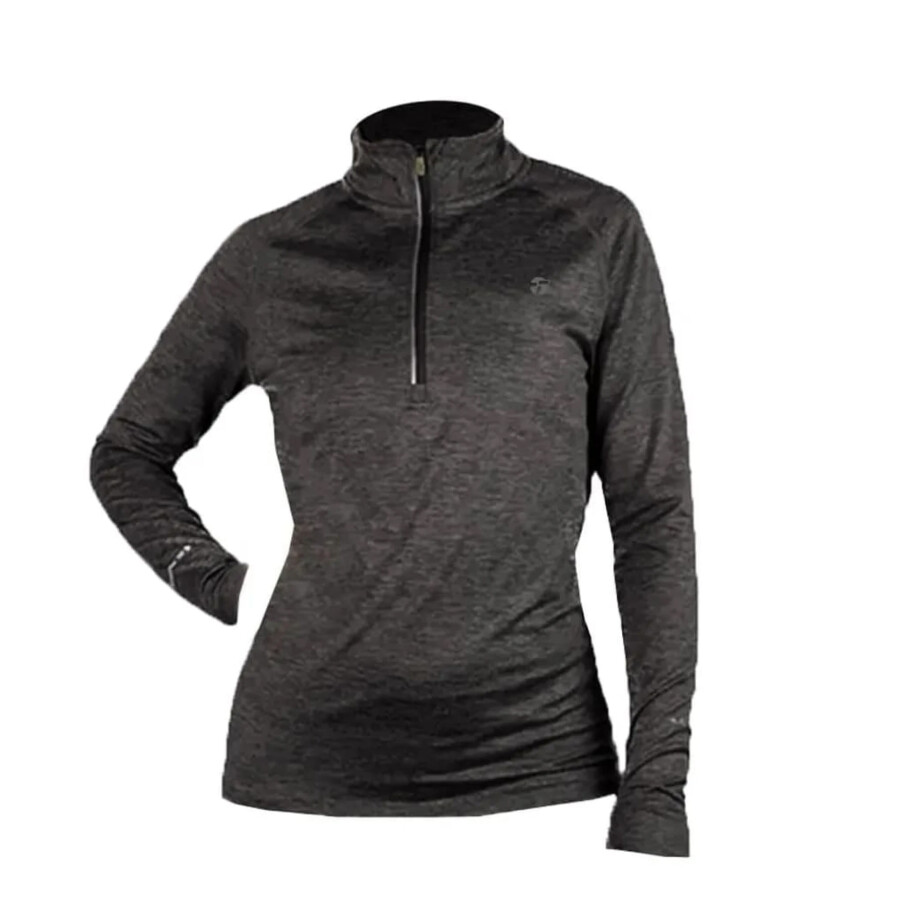 Buzo de Mujer Topper Running Layer Negro Melange