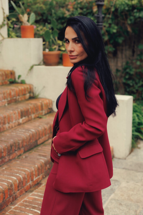 Blazer Emily Bordeaux