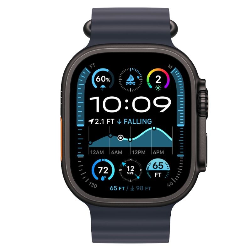 Apple Watch Ultra 2 49mm Black Ti Black Ocean Band MYTC3LW/A Apple Watch Ultra 2 49mm Black Ti Black Ocean Band MYTC3LW/A