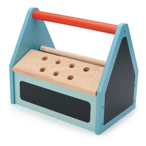 Juego Caja Herramientas Juguete Madera Tender Leaf Tornillos Juego Caja Herramientas Juguete Madera Tender Leaf Tornillos