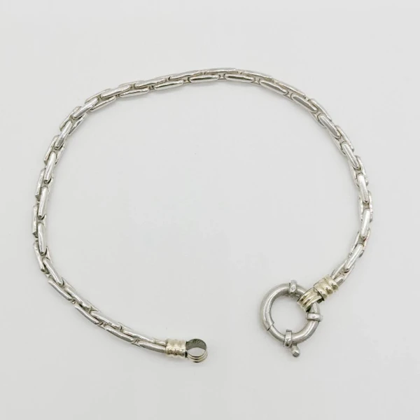 Pulsera cardano plata y oro Pulsera cardano plata y oro