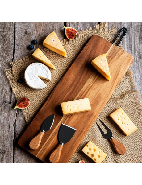 TABLA P/QUESO 4PCS 53x16x1.5CM MADERA ACACIA TABLA P/QUESO 4PCS 53x16x1.5CM MADERA ACACIA