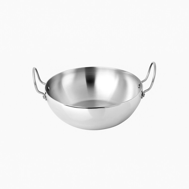SARTEN CON ASAS ACERO INOX 19CM PLATEADO