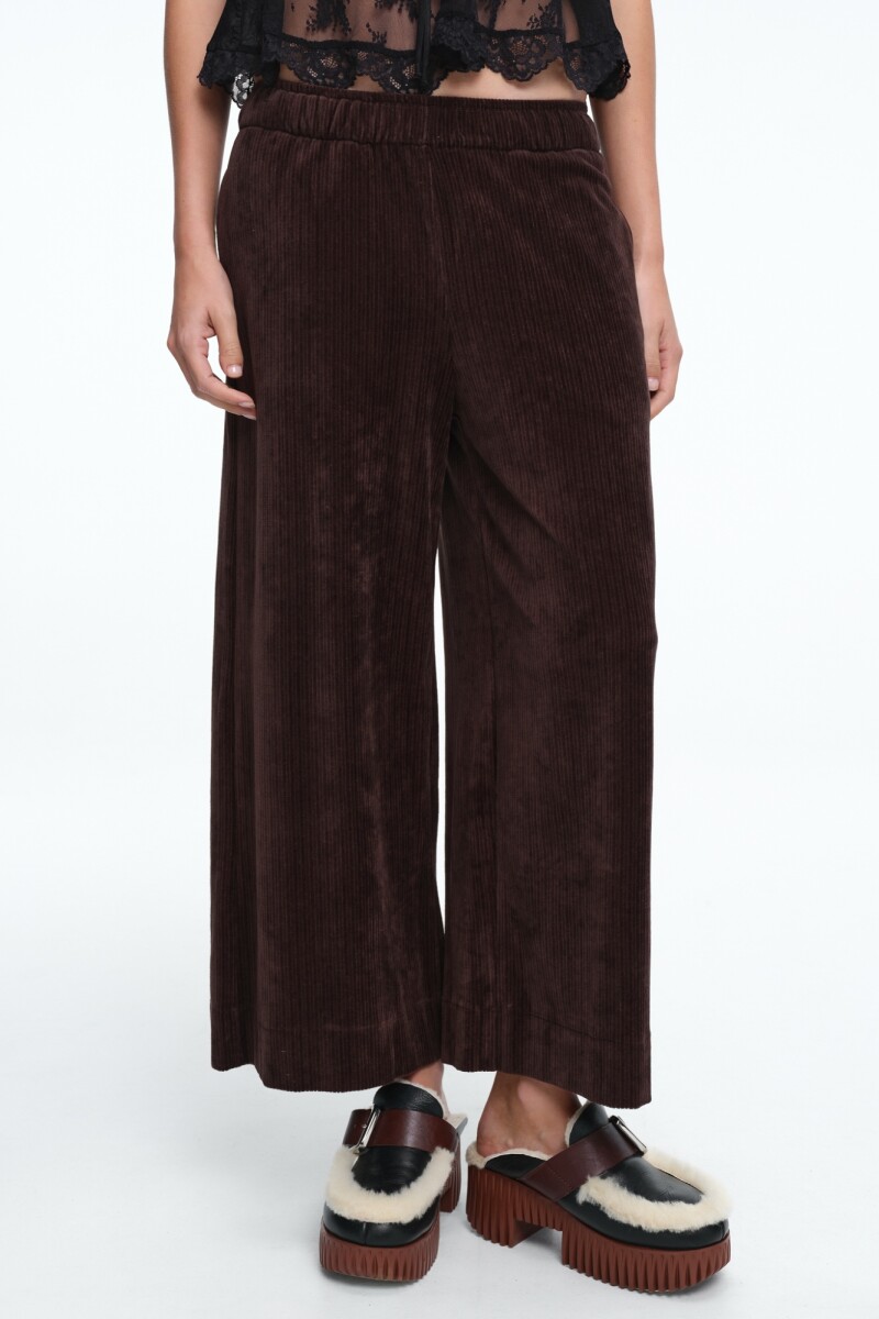 Pantalón ancho Marron