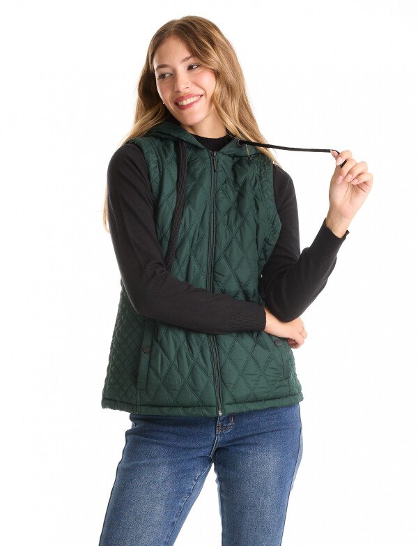 Chaleco Abrigo Capitoneado VERDE