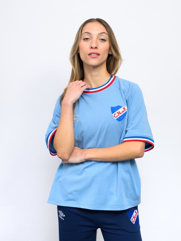 REMERA NINA Nacional Mujer Celeste