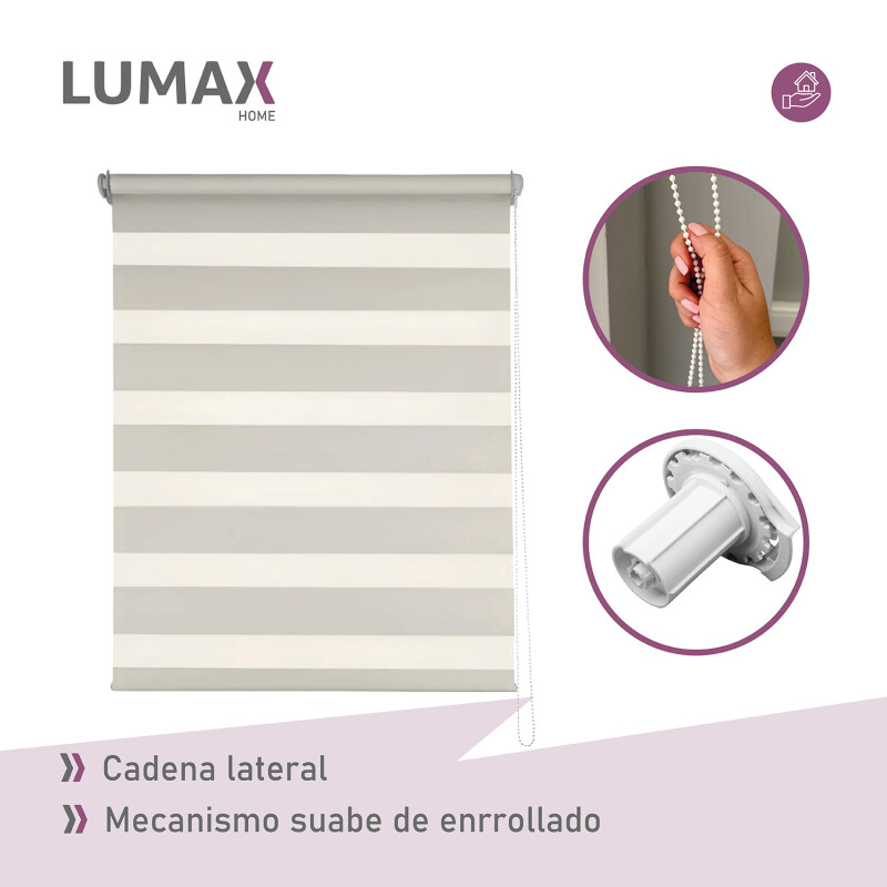 Cortina Roller Zebra Simple Lumax 1.4 X 2.1m Gran Calidad Beige