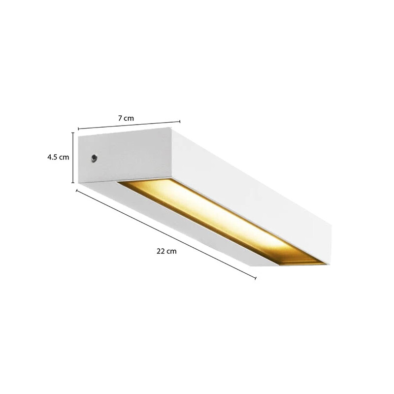 LBNY1622 Luminaria Bidireccional Manhattan 16W Blanca