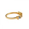 Anillo Vera-Oro 18k-Piedra Zafiro y Zirconia-AN9504 conpiedra