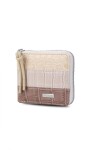 BILLETERA CANDELA CROCO PIEL CUARZO MAUVE