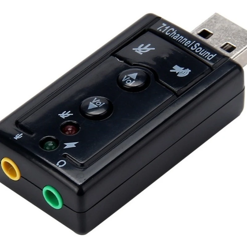 Adaptador Tarjeta De Sonido Externa Usb 2.0 Audio 7.1 Adaptador Tarjeta De Sonido Externa Usb 2.0 Audio 7.1