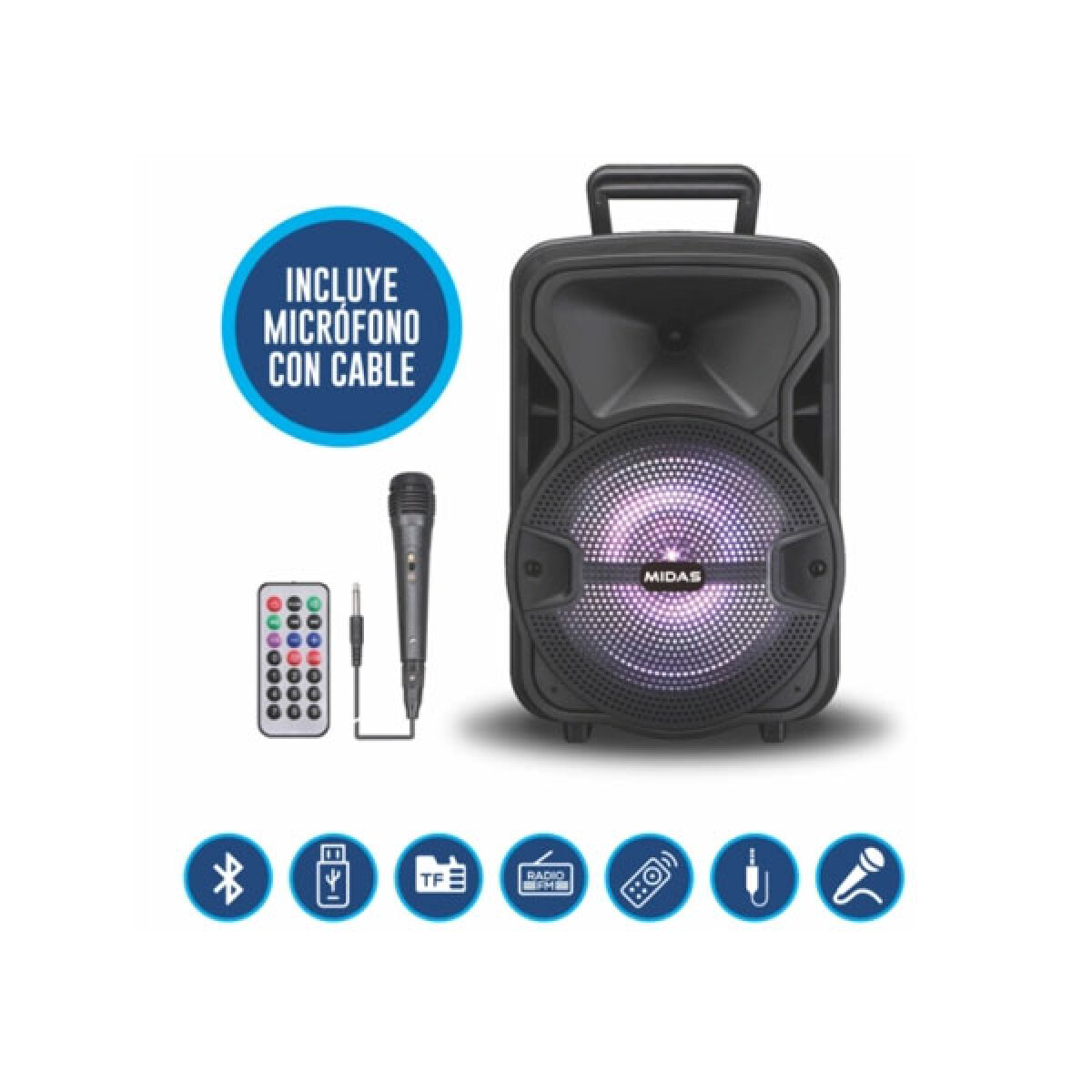 Parlante Midas Boomboost 2x10 