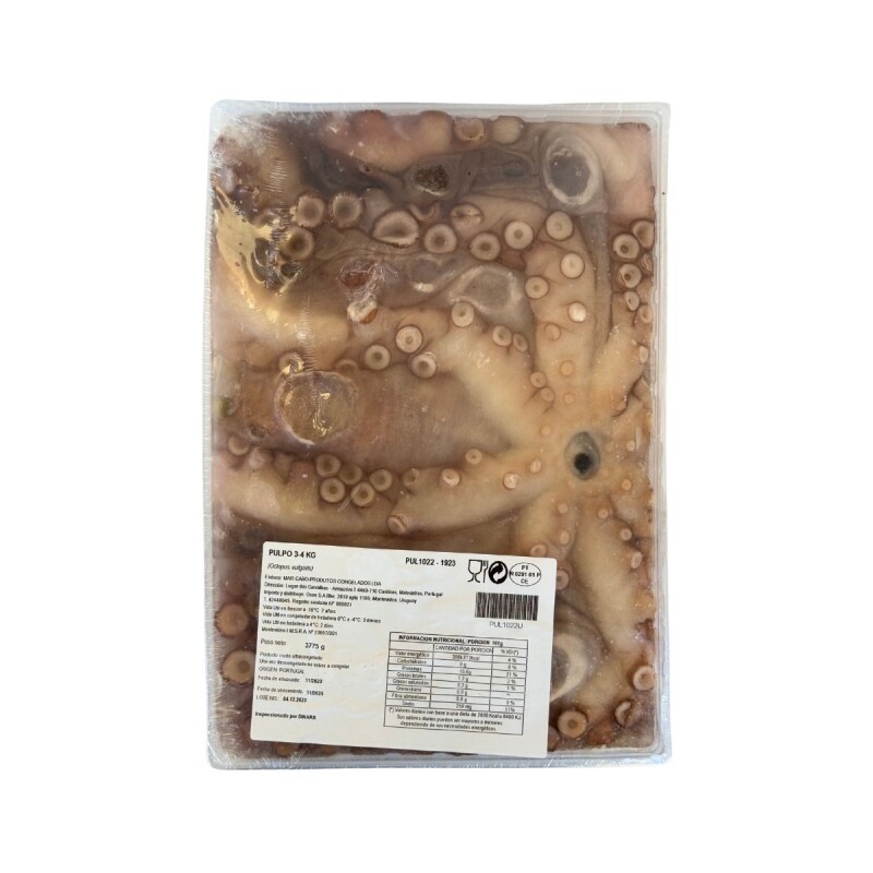 PULPO ESPAÑOL EN BANDEJA 4-5 KG Pulpo Español En Bandeja 4-5 Kg