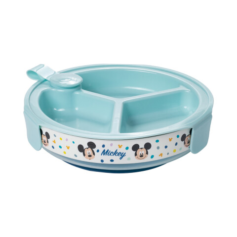Plato Térmico con Ventosa para Bebé 318 ml Mickey