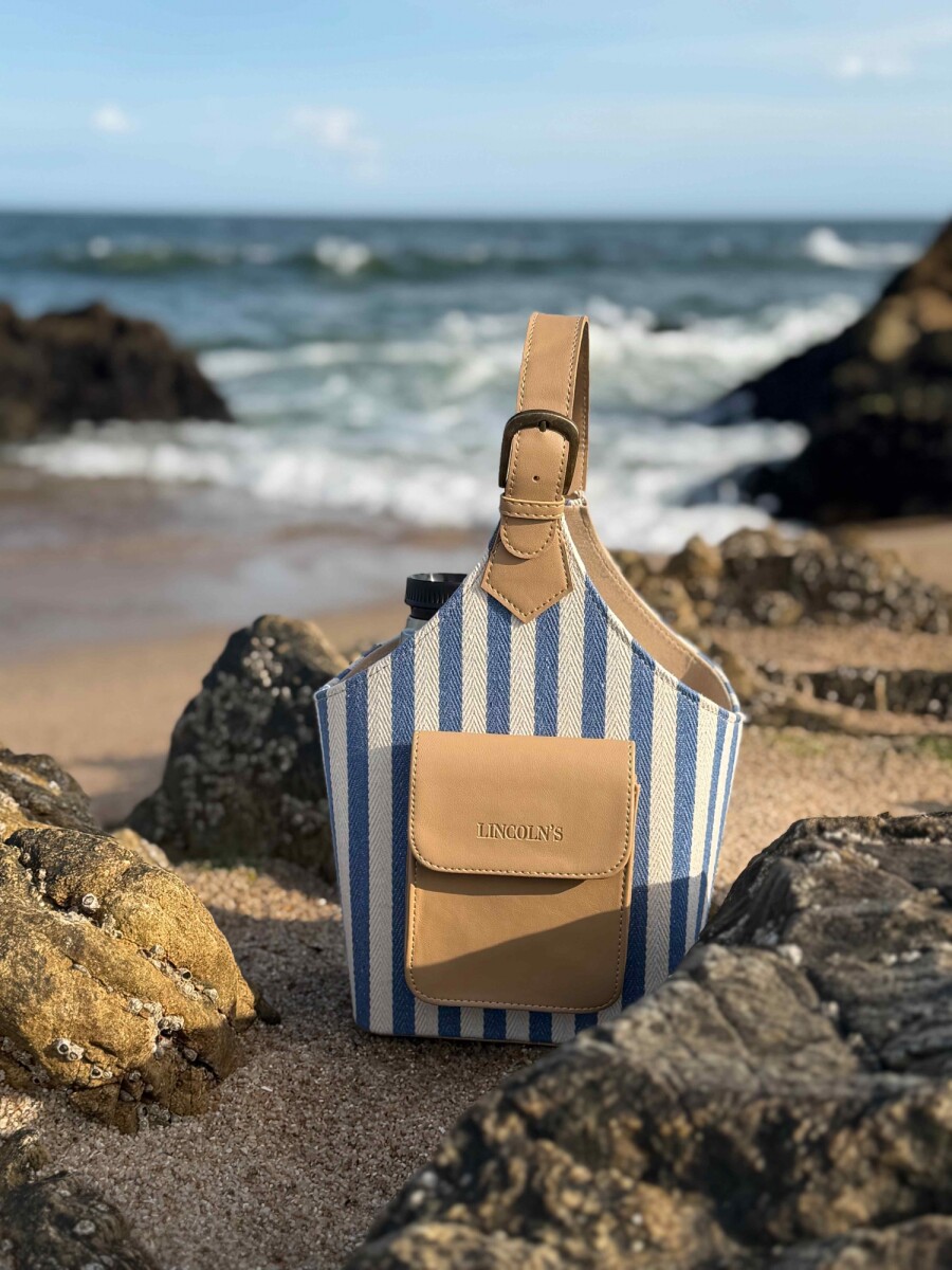 POSATERMO Y MATE TANZANIA - TELAR RAYAS AZUL 