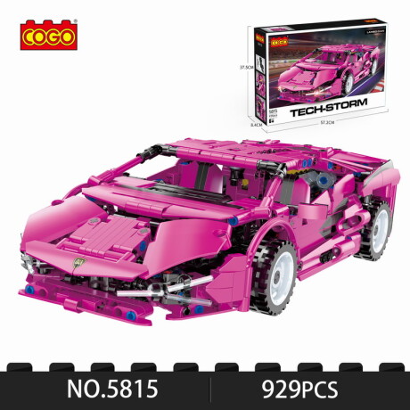 Juego de Construcción Auto Cogo Rosa 929 Piezas 5815 001