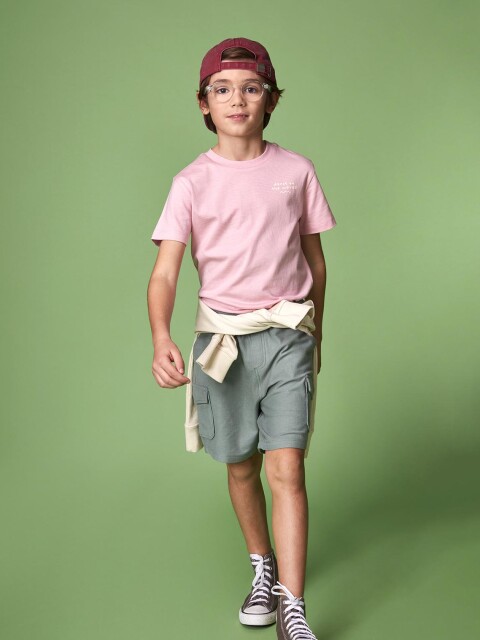 Camiseta Print Cocodrilo Rosa