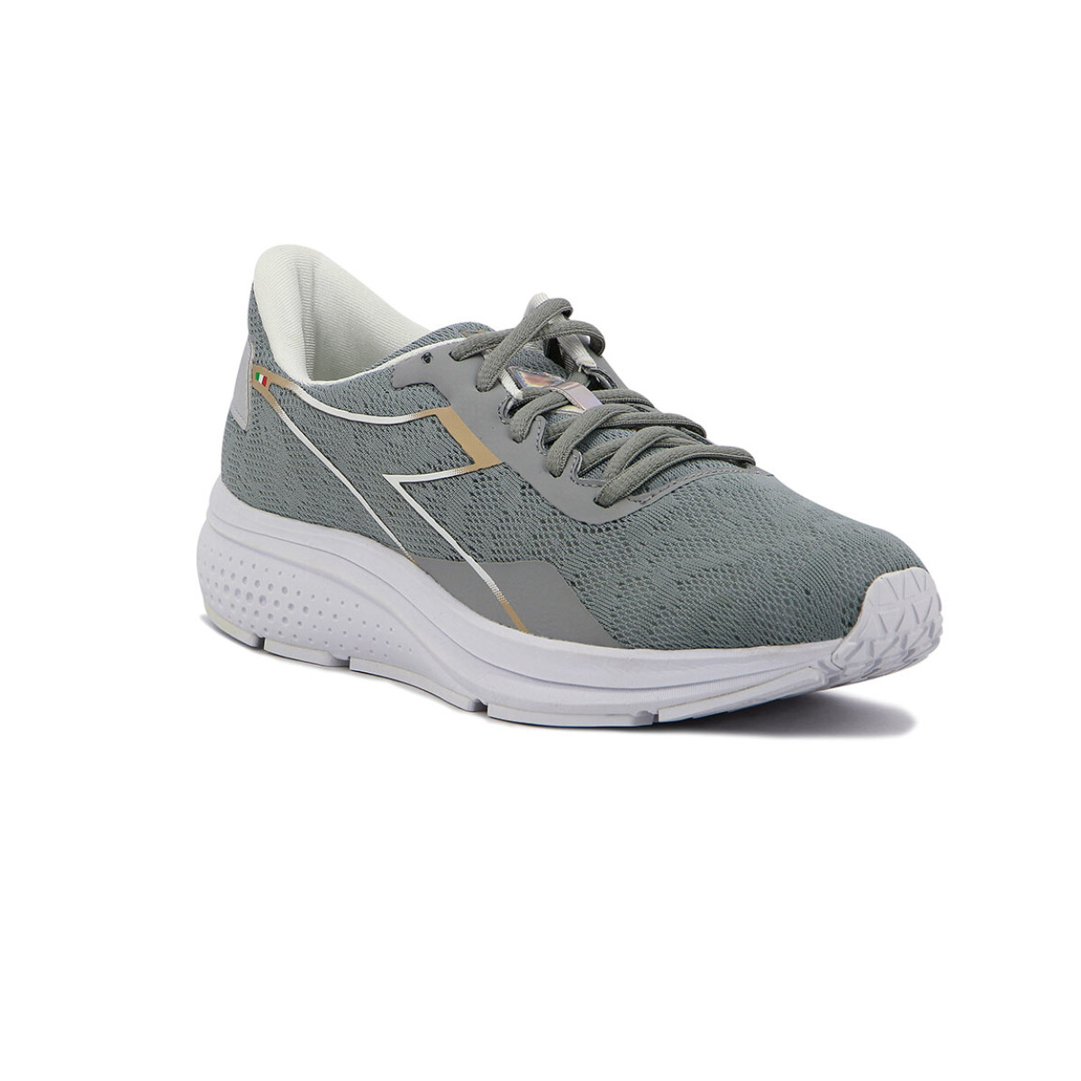 Diadora Champion Running Mujer Active PASSO 2 W - Plata-Blanco 