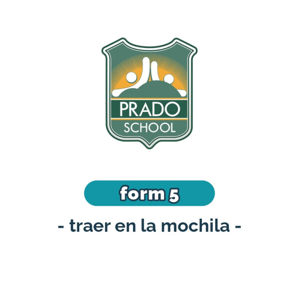 Lista de materiales - Primaria Form 5 Prado School Única