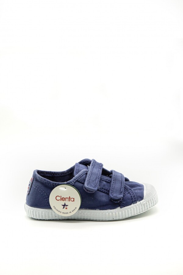 Basquet doble velcro enzimático Azul