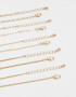 Pulseras Flexibles Sets Strass Pulseras Flexibles Sets De Metal - Dorado