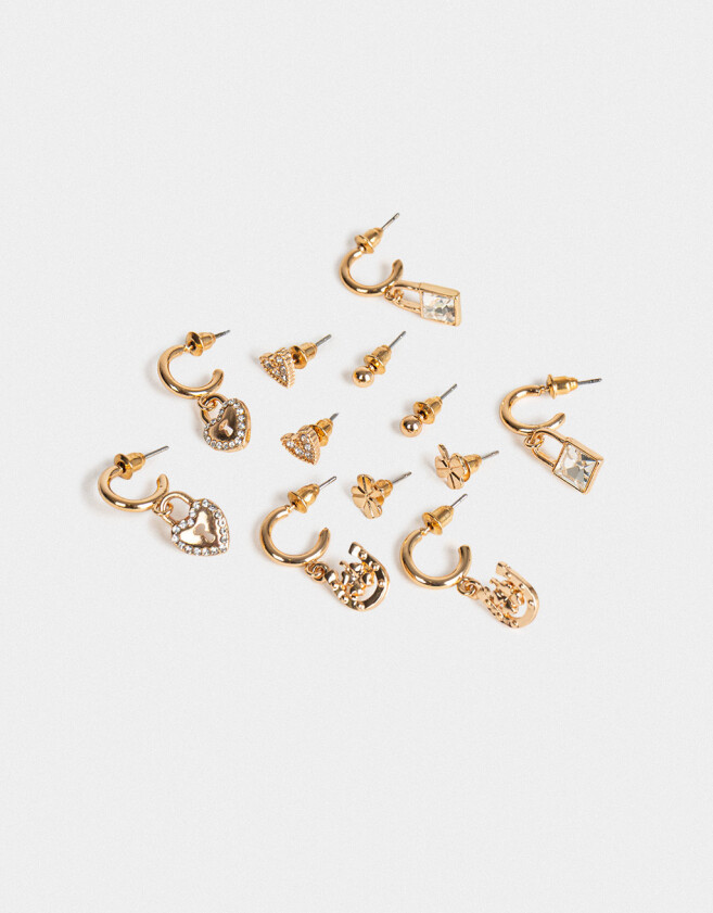 Aros Sets Con strass Set De Aros Con Strass - Dorado