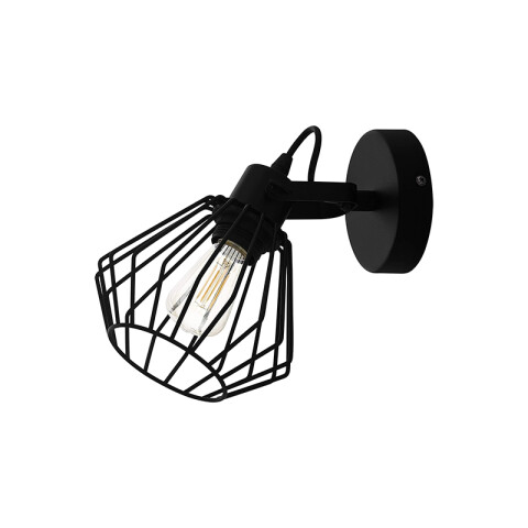 Spot direccionable metálico negro E27 TABILLANO EG3382