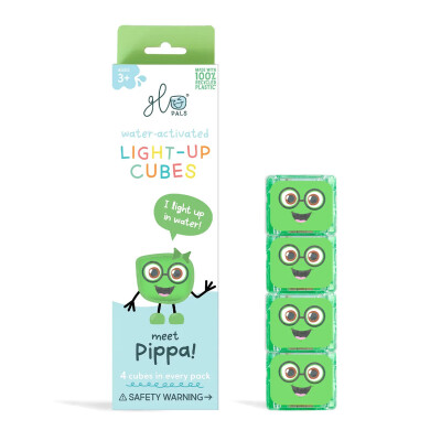 Glo Pals Light Up Cube Set de 4 cubos verde