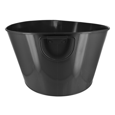 Balde negro de metal para botellas 38x30x23cm Balde negro de metal para botellas 38x30x23cm
