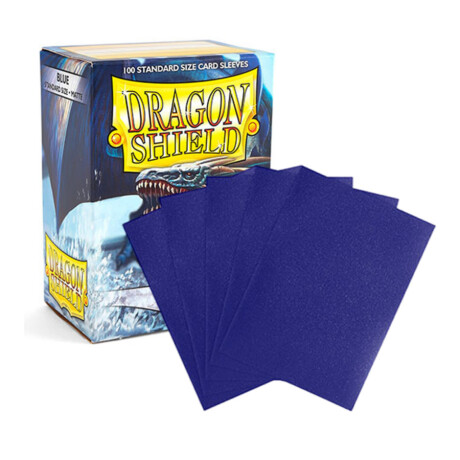Dragon Shield: 100 Standard Sleeves - Matte Blue Dragon Shield: 100 Standard Sleeves - Matte Blue