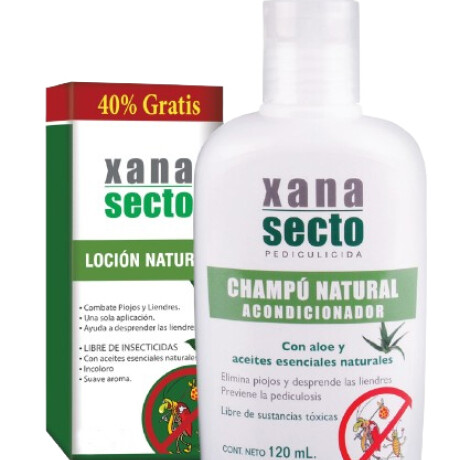 Xana Secto - Loción 60 ml + Shampoo 120 ml Anti Piojos Xana Secto - Loción 60 ml + Shampoo 120 ml Anti Piojos