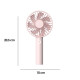 Ventilador de mano 1200mAh rosa