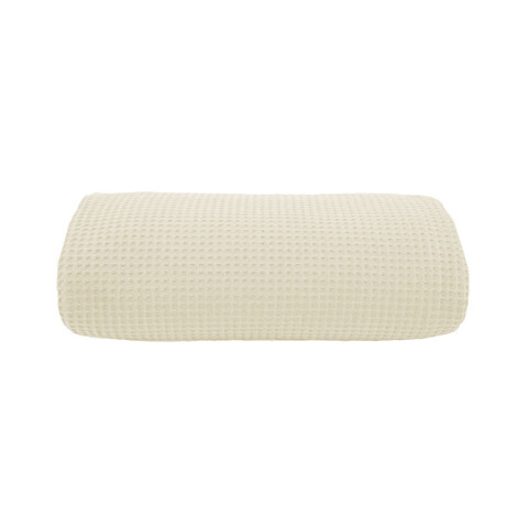 Juego Colcha y Funda Piquet Dohler Queen 100% Algodón MARFIL