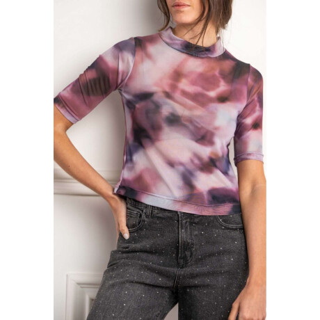 Polera Tul Print Multi