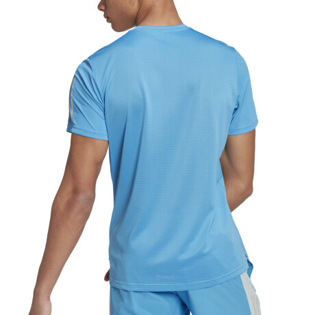 REMERA POLO OWN THE RUN Pulse Blue / Reflective Silver