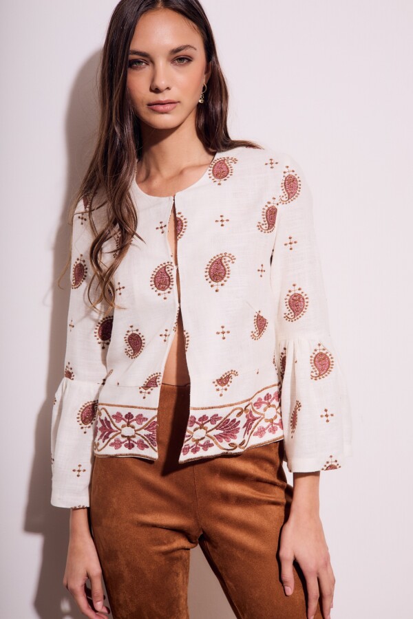 Blusa Bordada Print