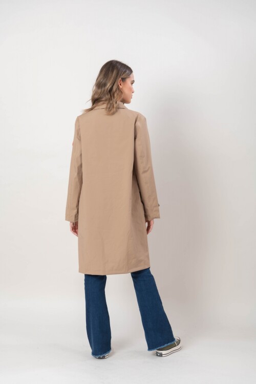 Trench impermeable Flotte Beige