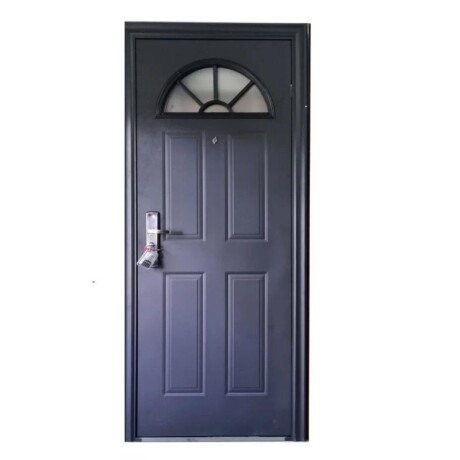 PUERTA BLINDADA RAYITO CON VIDRIO 35 KG NEGRA - DERECHA PUERTA BLINDADA RAYITO CON VIDRIO 35 KG NEGRA - DERECHA