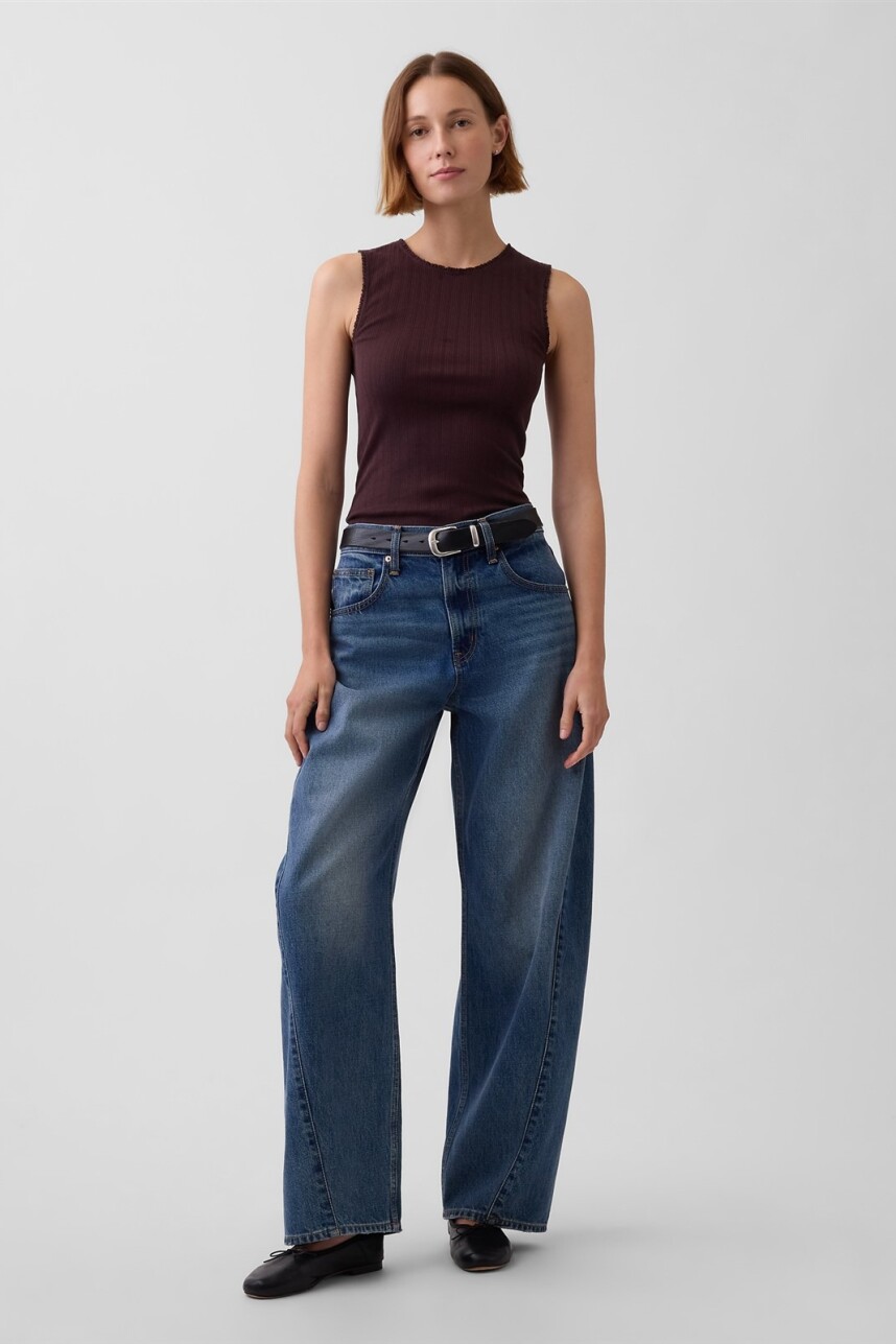 Musculosa Pointelle Mujer Terra Brown
