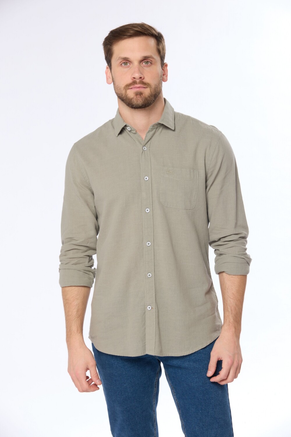 CAMISA DE LINO Verde