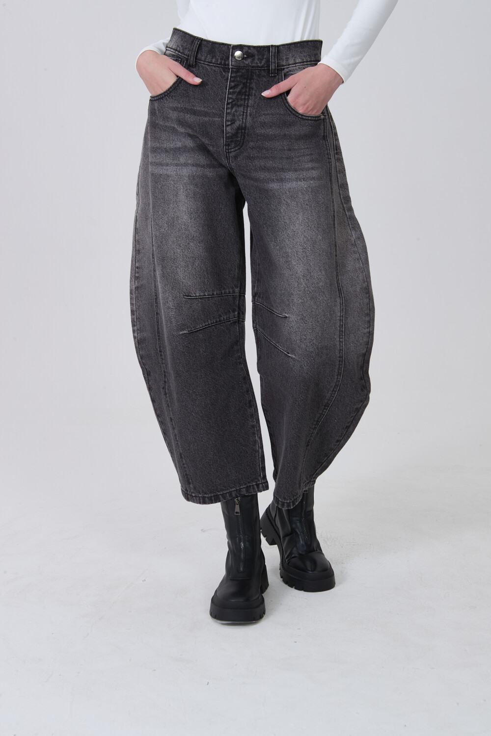 Pantalon Rynara Gris Medio