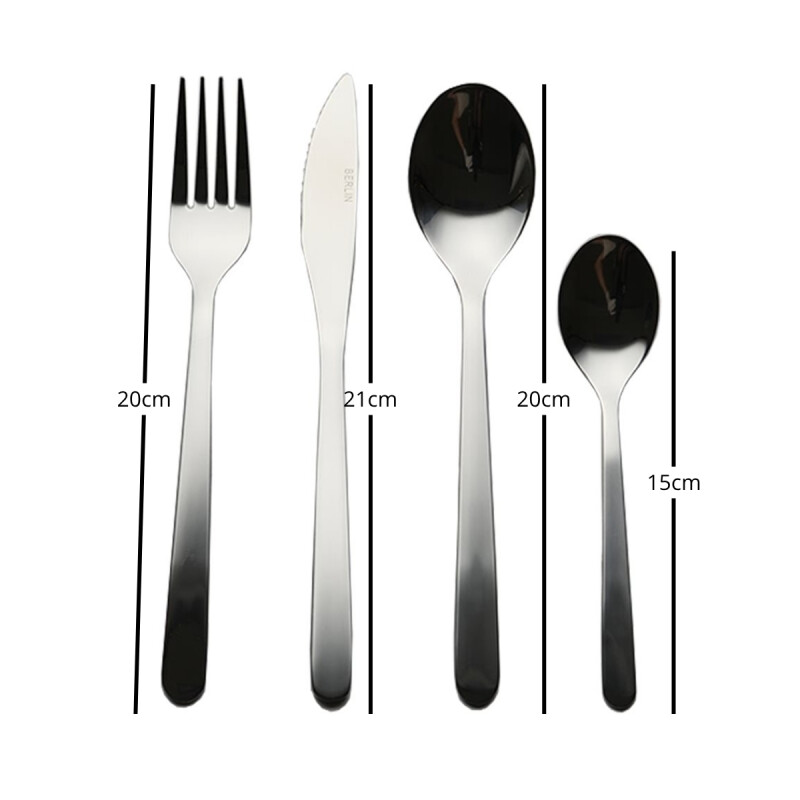 Set 16 piezas cubiertos Berlín INOX