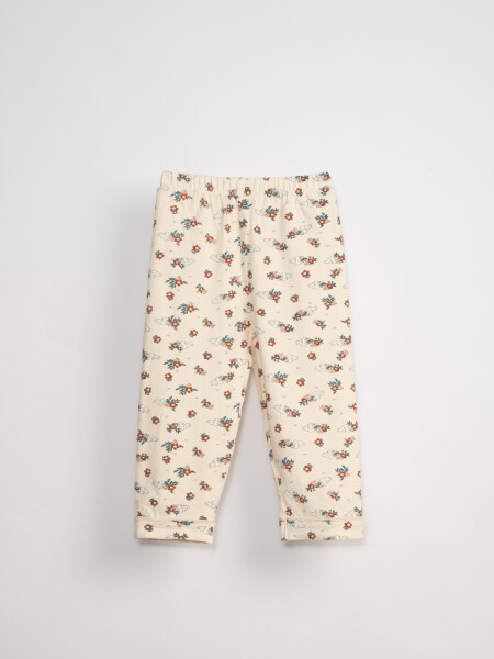 Conjunto pijama Flores Crudo