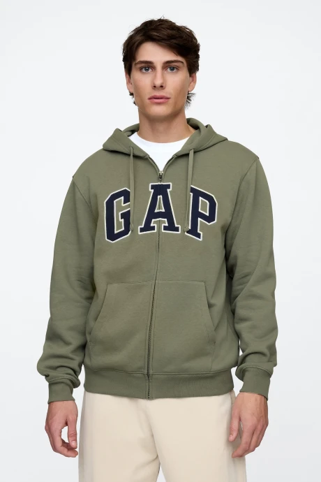 Canguro Logo Gap Con Cierre Hombre Mesculen Green