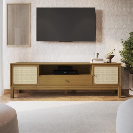 MUEBLE PARA TV MADERA MARRON PRAGA CARAMELO